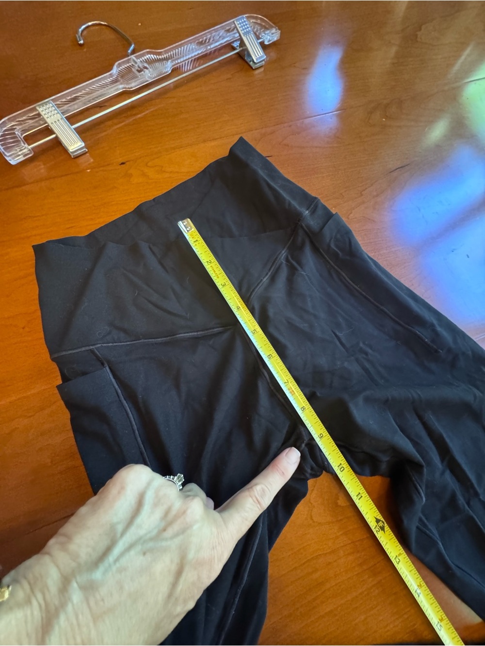 Aerie Offline Real Me Black Leggings crossover Waist Sz M - Picture 13 of 14